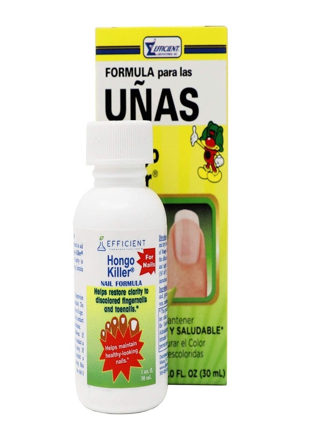 Hongo Killer Nail Formula, Helps Improve the Appearance of Discolored Fingernails & Toenails, Promotes Healthy-Looking Nails, 1 Fl Oz Bottle - Image 1